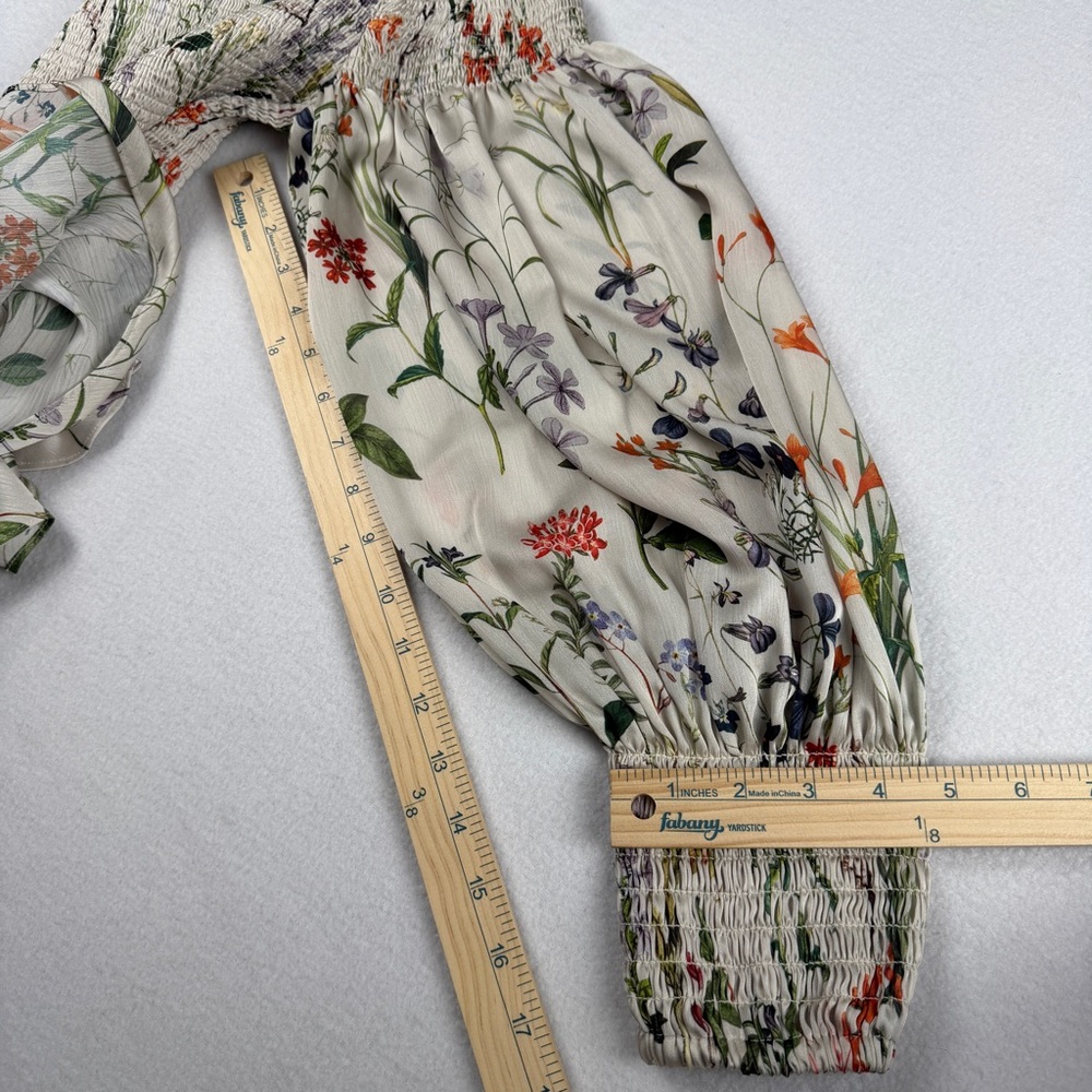 Alexis Women's Elsa Botanical Floral Print Off-Shoulder‎ Blouse Multicolor Large - Picture 5 of 12